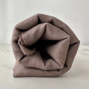 Linen Fabric by The Yard. Certified European Flax & OEKO-Tex 100. Mid weight Softened Woven Linen from U.S.A. Seller- Taupe LN-TAU