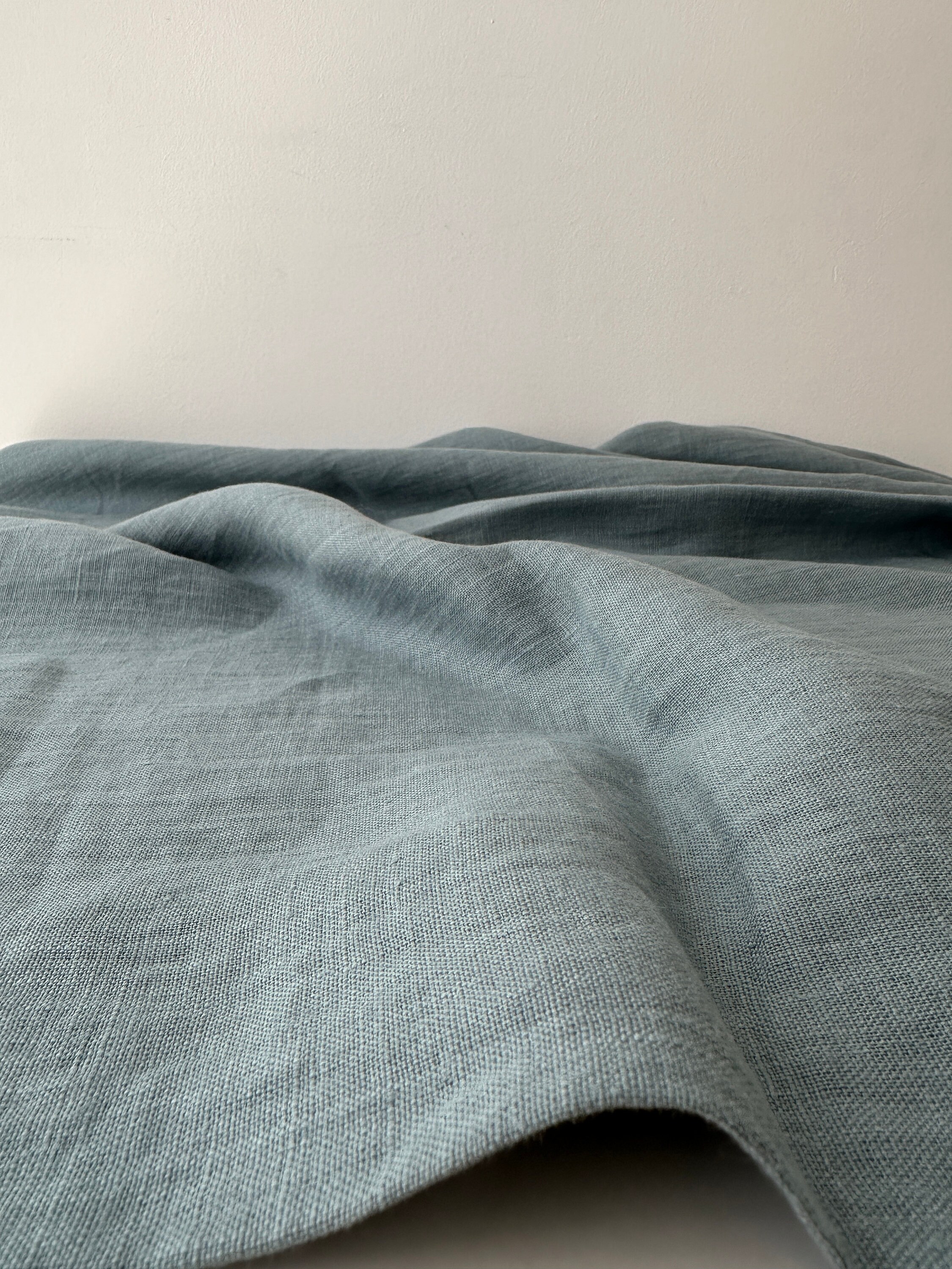 Linen Fabric by the Yard. Certified European Flax & Oeko-tex 100. Mid ...