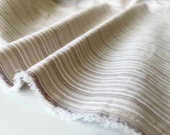 Cotton Poplin Lawn Stripe Fabric by The Yard Chambray Shirting Shirt Dress  Fabric for Sewing Clothing - Black White CN20