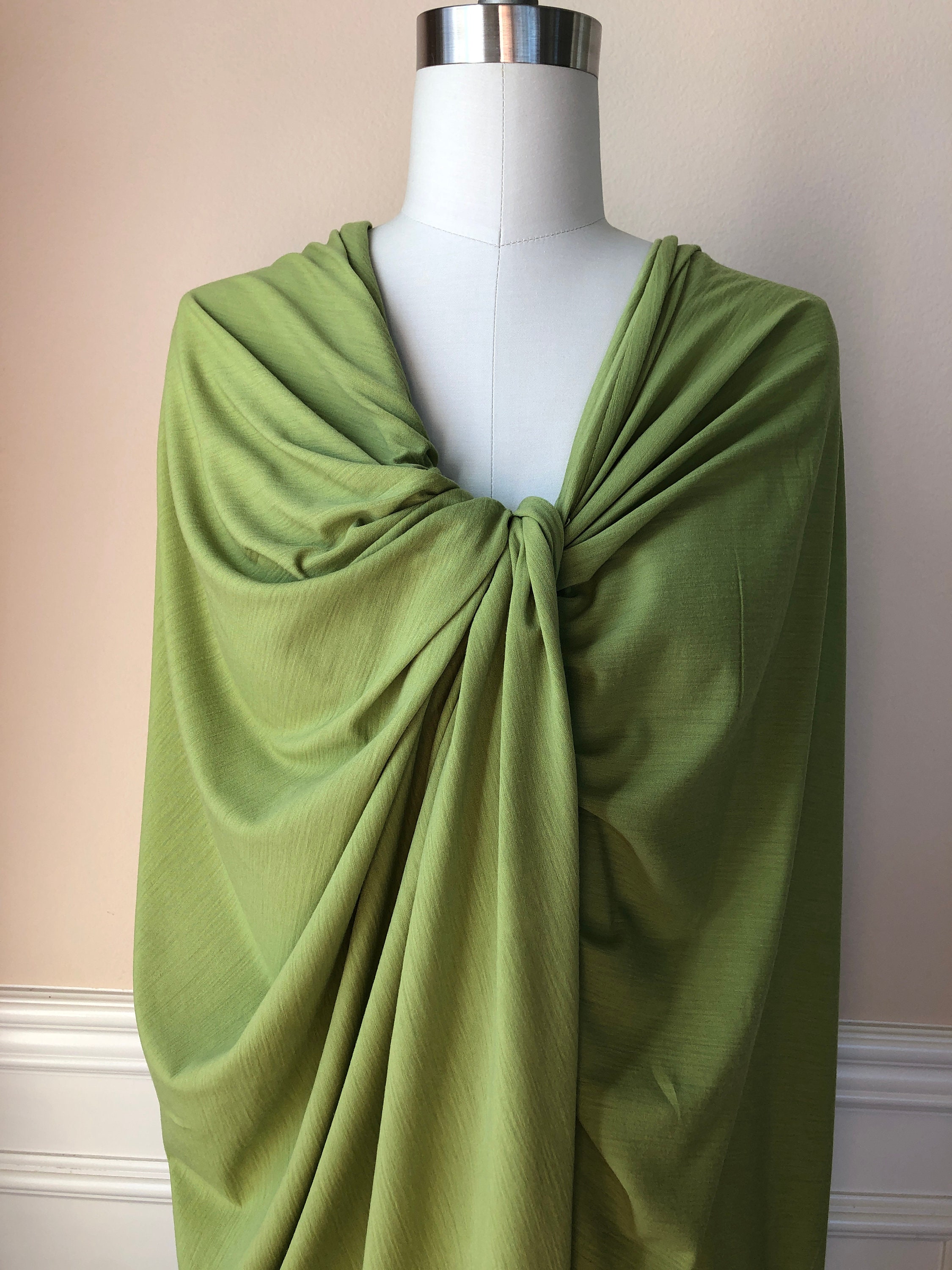 Merino Wool Single Jersey 150gsm- Green MT015