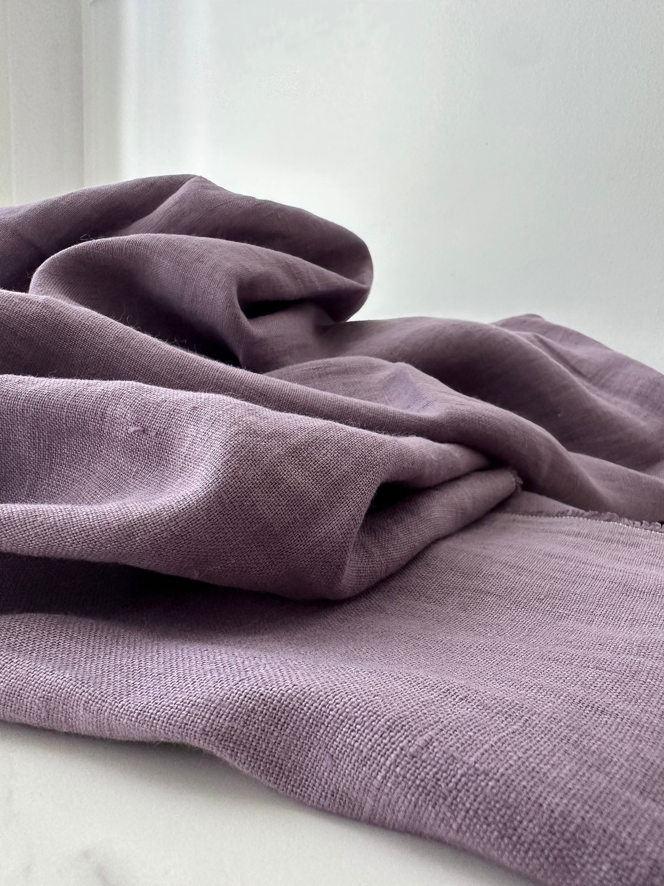 Linen Fabric by the Yard. Certified European Flax & Oeko-tex 100. Mid ...