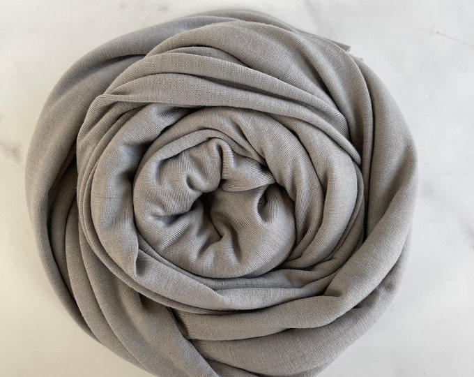 Merino Wool Fabric Knit Fabric by the Yard Soft Stretch Natural Wool