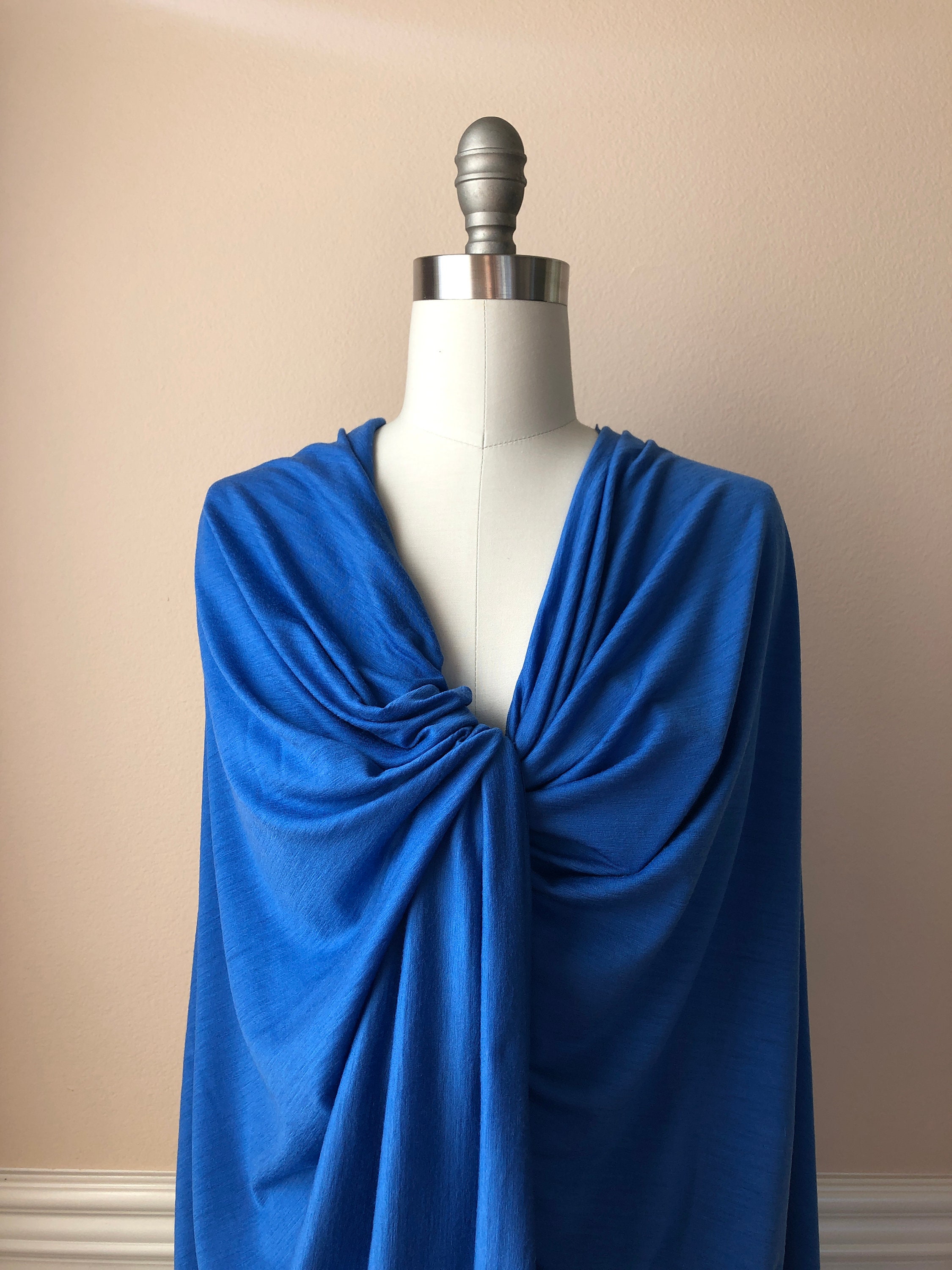 Merino Wool Single Jersey 150gsm- Blue MT011