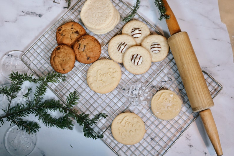 Personalized Cookie Stamp Christmas Cookie Stamp Custom Etsy