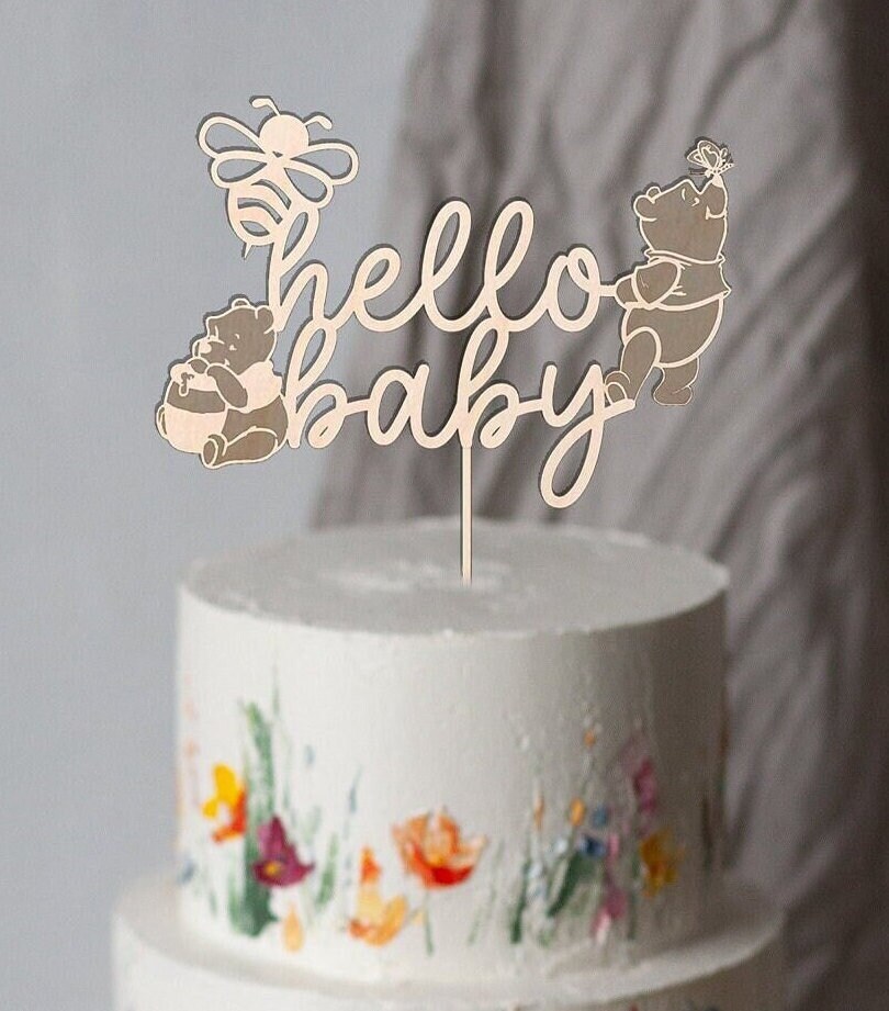 Winnie the Pooh Theme Cake Topper