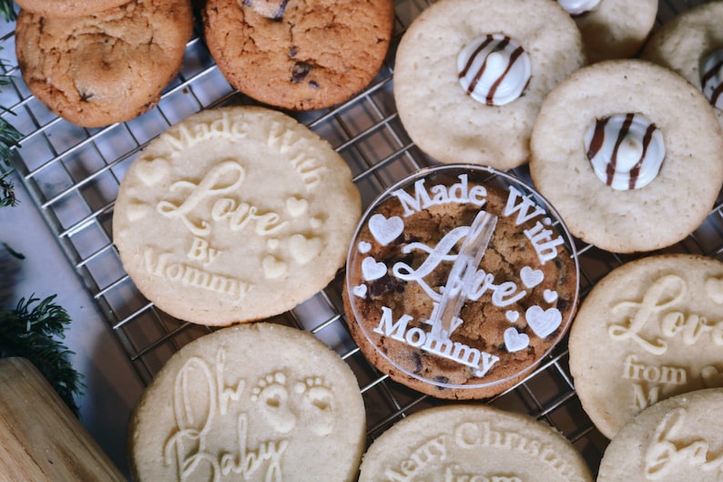 Personalized Cookie Stamp Christmas Cookie Stamp Custom Etsy