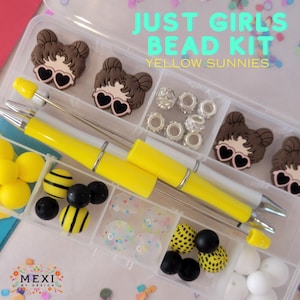 DIY Beadable Kit / Bead Kit / Focal Beads / Silicone Beads / Bulk Beads / Kids Crafts / Home Office Supplies / Gift Ideas /Custom Pens /Pens