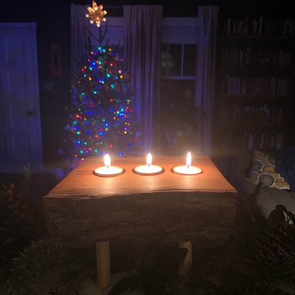 Yule Log Candles Etsy
