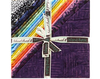 Island Batik Bliss 10 in Stack Squares Layer Cake Quilt Cotton fabric