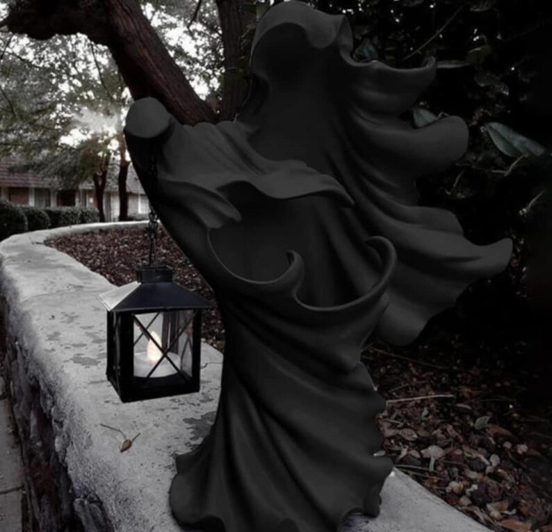 Fast Free Delivery Halloween Faceless Ghost Sculpture Hell Etsy
