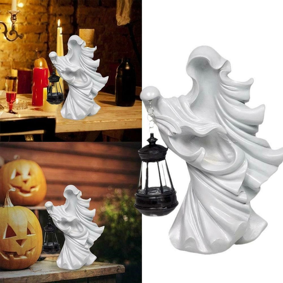 resin ghost with lantern sku 724262