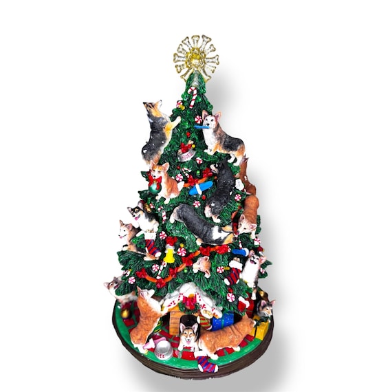 Danbury Mint Corgi Christmas Tree EXTREMELY RARE - Etsy