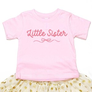 Infant Girls Little Sister Shirt, Coquette Little Sister Shirt, Baby Little Sister Tee, Newborn Baby Shirt, Baby Girl Shirt, Lil Sis Shirt