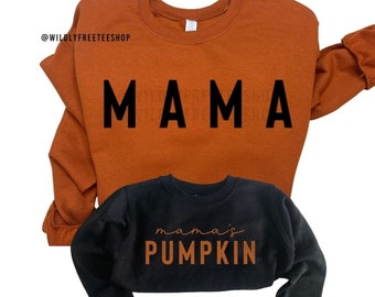Mommy and Me Pumpkin Sweatshirts: Matching Fall Outfits