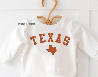 Kids Texas Sweatshirt, Toddler Texas Sweatshirt, Baby Texas Shirt, Boys Texas Sweatshirt, State Shirt, Texas Gifts, Boys Shirts, Moving Gift