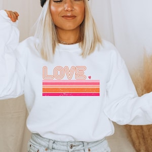 Love Sweatshirt Etsy UK