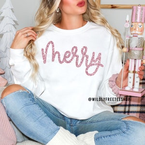 Glitter christmas sweater best sale