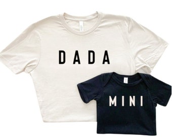 Matching Dada and Mini Shirts, Father's Day Gift