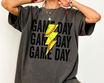 Game Day Softball Shirt, Softball Mom Shirt, Softball Shirt, Softball Mama Shirt, Comfort Colors® Shirt, Game Day Shirt, Softball Gifts