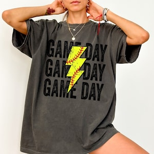 Comfort Colors® Softball Mom Shirt: Game Day Tee - Sports Mama T-Shirt