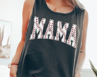 Baseball Mama Tank Top, Baseball Game Tank Top, Comfort Colors® Tank Top, Baseball Gifts, Baseball Mom Shirt, Sports Mom Shirt, Mothers Day