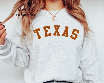 Texas Sweatshirt, Texas Shirt, Texas Sweater, Womens Texas Shirt, Mens Texas Shirt, Mens Texas Sweatshirt, Texas Gifts, State Shirts Women