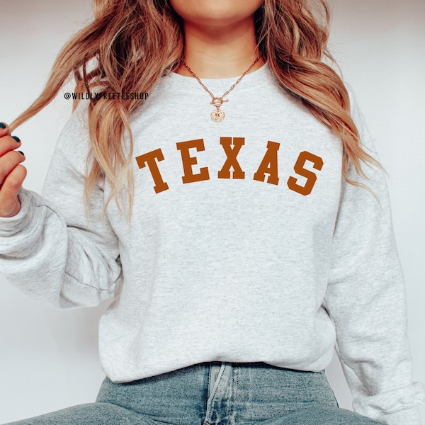 Texas Sweatshirt, Texas Shirt, Texas Sweater, Womens Texas Shirt, Mens Texas Shirt, UT Longhorns Sweatshirt, Texas Football Sweatshirt, Gift