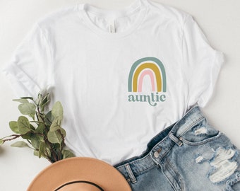 Auntie shirt, Auntie Rainbow Shirt, Aunt Gift, Aunt Shirt, Aunt Tshirt, Favorite Aunt, Best Aunt, Auntie Gift, New Aunt Gift, New Aunt Shirt