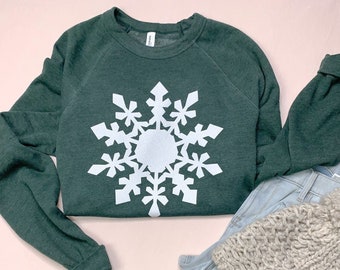 gray snowflake sweater