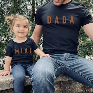 Dada and Daughter Fall Outfits, Matching Dada and Mini Shirts, Dada and Son Shirts, Dada Shirt, Daddy and Me Shirts, New Dad Gifts, Tee