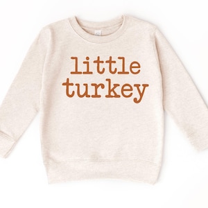 Little Turkey Thanksgiving Sweatshirt - Toddler Boy Fall Shirt
