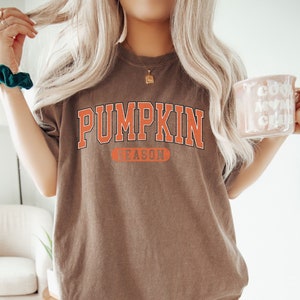 Pumpkin Season Comfort Colors® T-Shirt: Retro Fall Graphic Tee