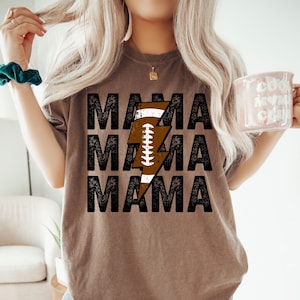 Comfort Colors Football Mama Shirt: Game Day Tee