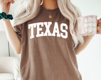 Damen-Texas-Shirt, Texas-T-Shirt, Beste Texas-Geschenke, Herren-Texas-Shirt, Texas-T-Shirt, Shirts der Bundesstaaten, Comfort Colors® Texas-Shirt, Reise-Shirts