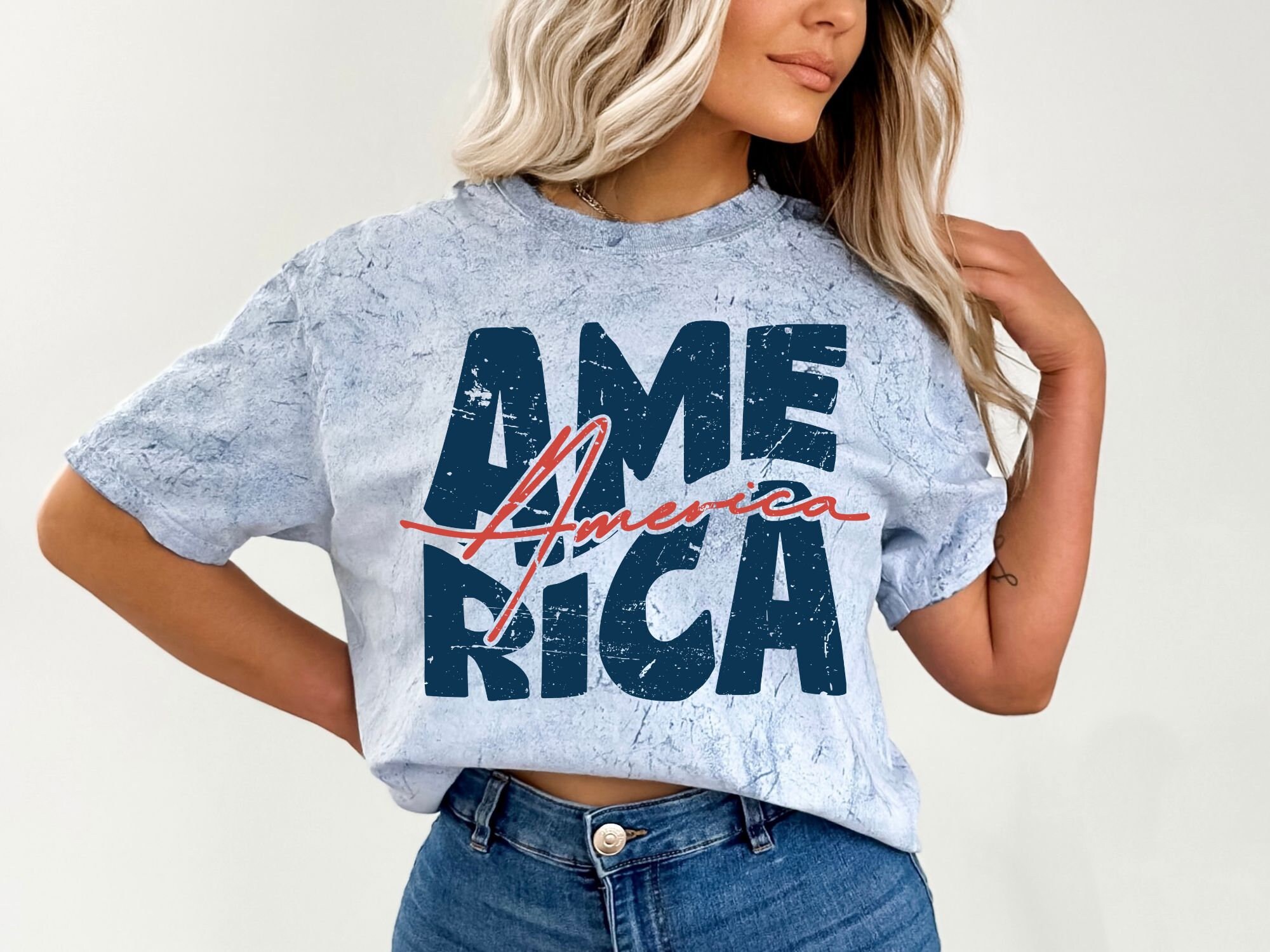 Tie Dye America Shirt: Comfort Colors USA Flag Tee - Etsy