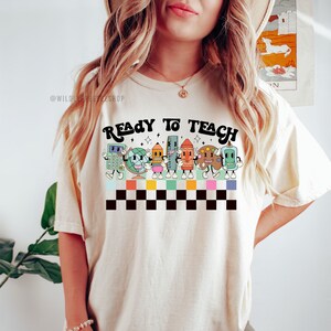 Back To School Teacher Shirt, First Day Of School Shirt For Teacher, Handmade Teacher Gift, Team Shirts, Retro Teacher Shirt, Teacher Tees