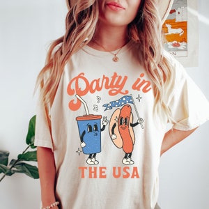 Party In The USA Shirt, Patriotic Shirt, Womens Fourth of July Shirt, American Shirt 4th of July, Cute America Shirt, July 4th Graphic Tees