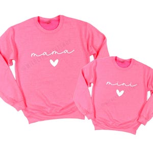 Matching Mama and Mini Mothers Day Outfits, Mommy and Me Sweatshirts, Mama Sweatshirt, Mother Daughter Shirts, Mother&#39;s Day Gift for Wife