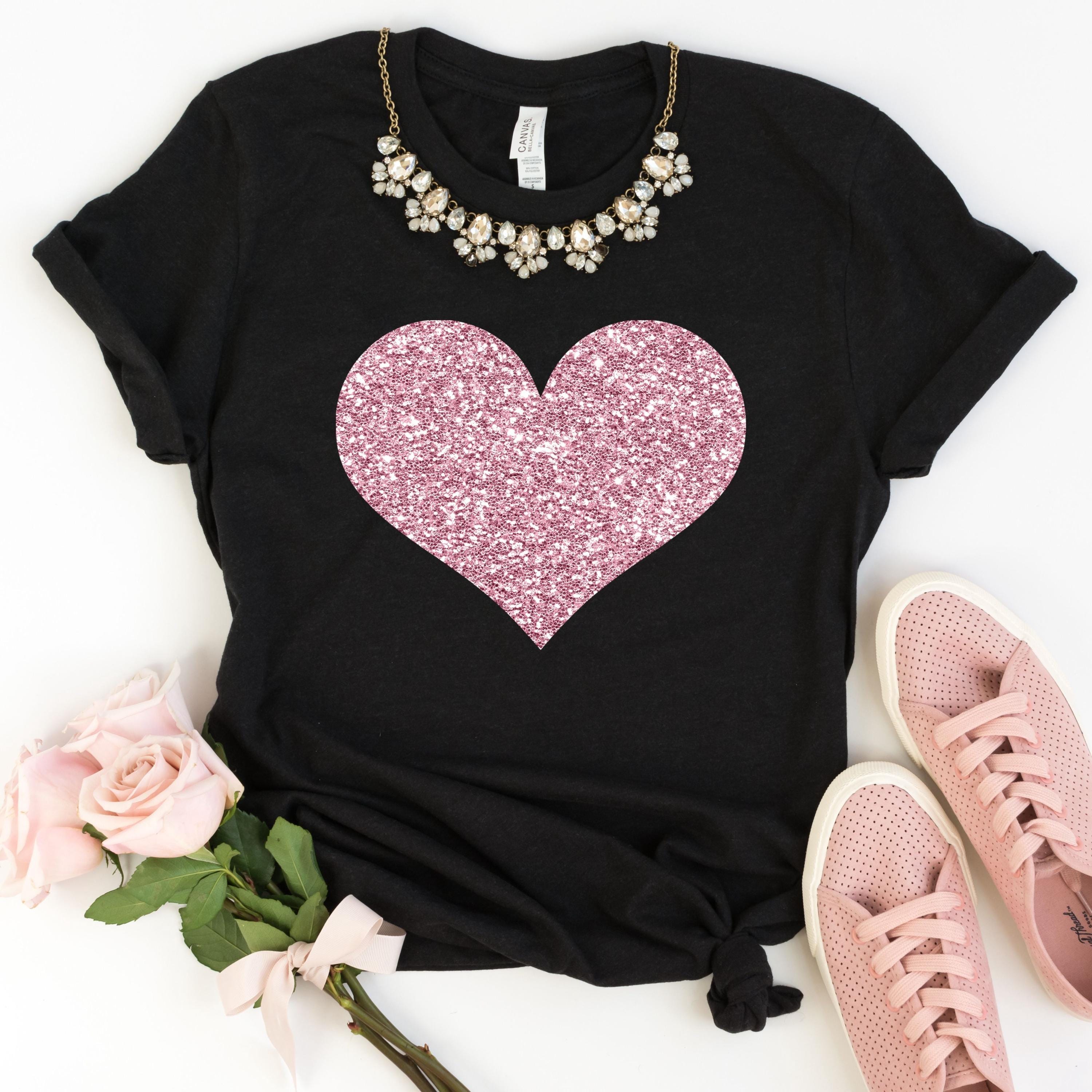 T-shirt Di Coppia Lui E Lei LOVE Che Formano Un Cuore, Idea Regalo Per San Valentino - Foto 8