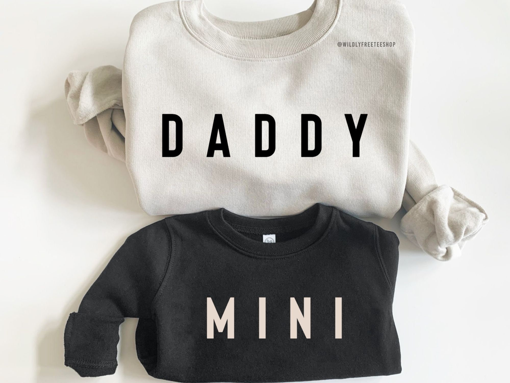 Matching Daddy and Mini Sweatshirts, Daddy Sweatshirt, Dad and Son Shirts, Best Dad, Matching Dad and Daughter Sweaters, Fathers Day Gifts