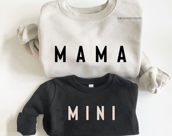 Matching Mama and Mini Sweatshirts, Mama Sweatshirt, Mother Daughter Shirts, Best Gifts for Moms, Matching Mommy and Me Sweaters, Toddler