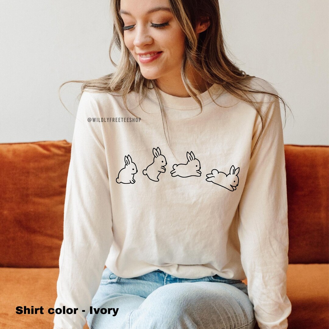 Easter Bunny Graphic Long-Sleeve Top
