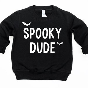 Boys Halloween Sweatshirt, Boys Spooky Dude Shirt, Matching Sibling Halloween Shirts, Spooky Babe Kids Halloween Shirt, Kids Fall Sweatshirt