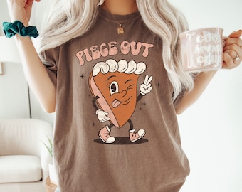 Funny Thanksgiving Shirt: Retro Pumpkin Pie Comfort Colors® Graphic Tee
