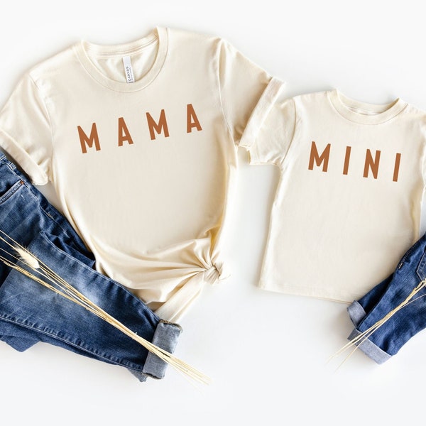 Mama and Mini Fall Shirts, Mama Dada Shirts, Mommy and Me Outfits, Mom Gift, Matching Family Shirts, Mother Baby Shirts, Mom and Son Outfits