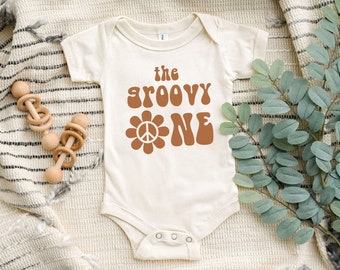 Groovy One 1st Birthday Bodysuit: Hippie Baby Outfit