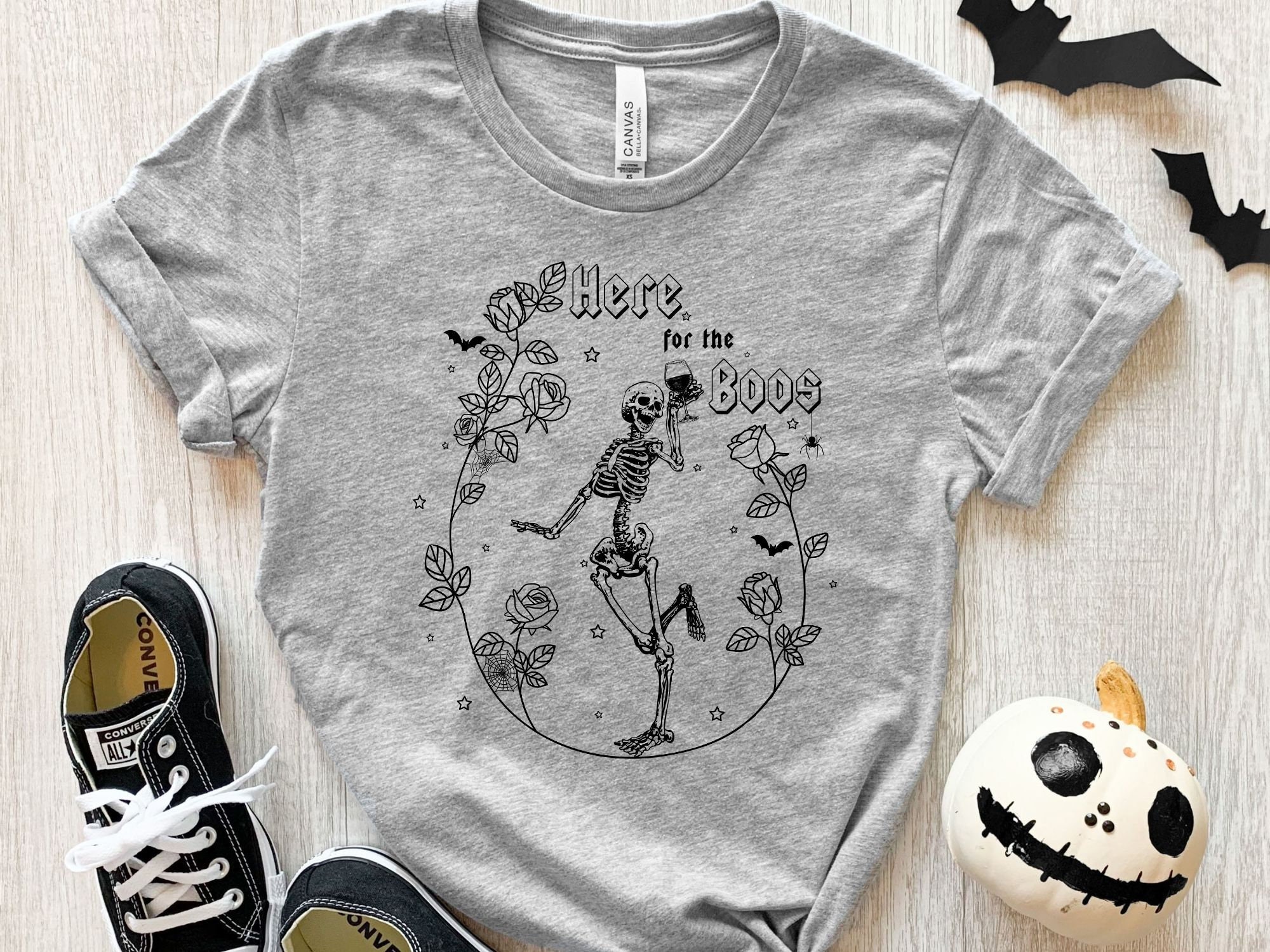 Discover Here for the Boos Halloween Shirt, Womens Halloween Shirts, Funny Halloween Tshirt, Halloween Tees Women, Drinking Skeleton Shirt, Plus Size