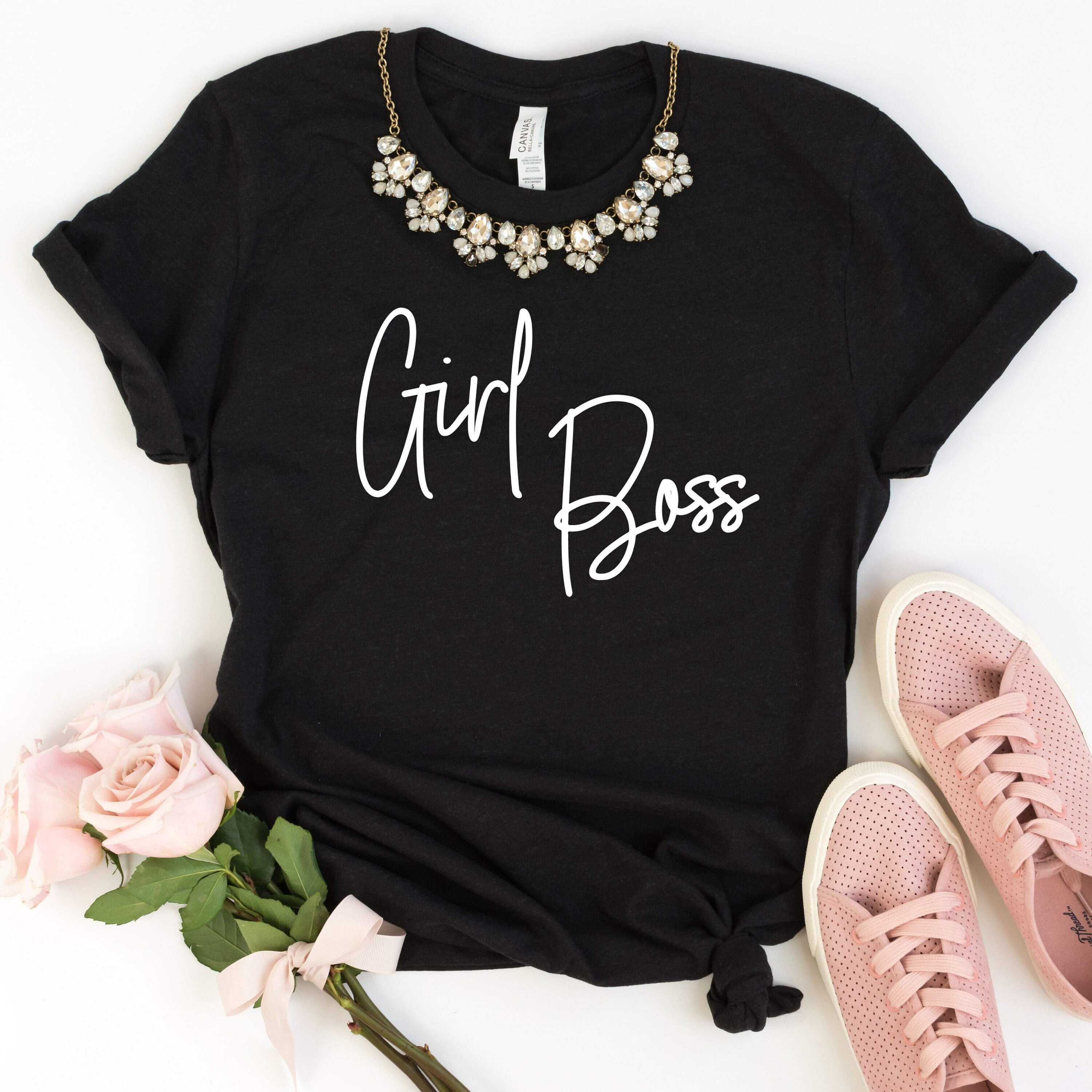 Girl Boss Shirt Womens Girl Boss Tshirt Boss Lady Boss Etsy