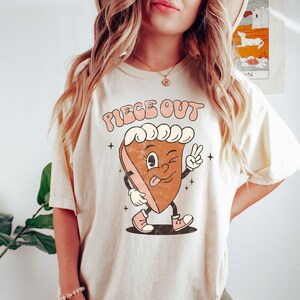 Pumpkin Pie Shirt, Piece Out, Womens Fall Shirts, Fall Tees, Retro Thanksgiving Shirt, Funny Pumpkin Pie Shirt, Autumn Gift, Comfort Colors®