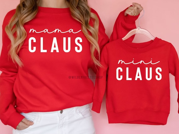 Womens Mama Claus T-Shirt Matching Christmas Costume Shirt T-Shirt Womens Mama Claus T-Shirt Matching Christmas Costume Shirt T-Shirt